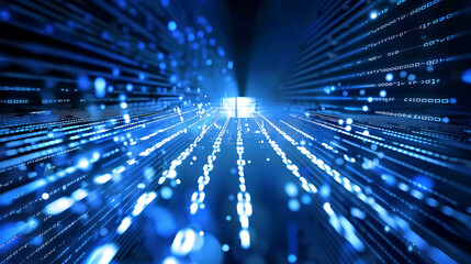 Colorful Technological Background With Neon Effect, Technological Background With Glowing Effect