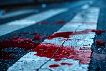 Accident with a pedestrian at a zebra crossing