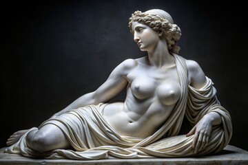 Obraz premium Mujer escultura en mármol