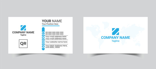 Creative and clean business card design template, card template, visiting card, business card template.