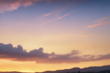 sunset in the mountains