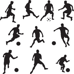 silhouettes of players