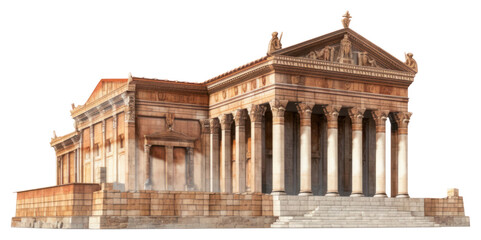 Obraz premium PNG Architecture building ancient temple.