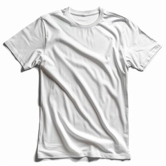 White shirt mockup isolated on white background