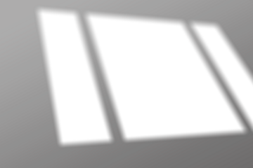 Realistic window shadow overlay effect on transparent background. Falling window shadow blur shadows on white wall. White and black to overlay on photo or layout.