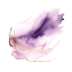 Abstract Purple and Pink Watercolor Stroke