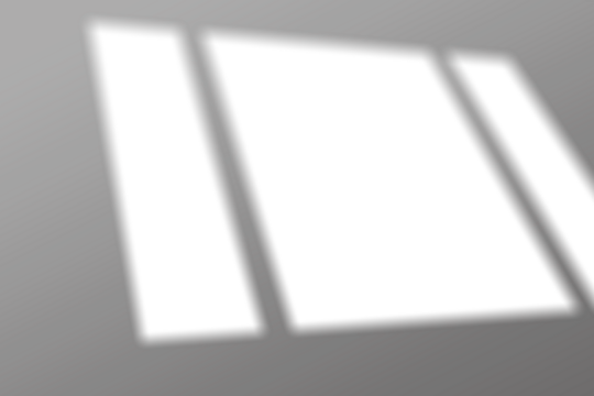 Realistic window shadow overlay effect on transparent background. Falling window shadow blur shadows on white wall. White and black to overlay on photo or layout.