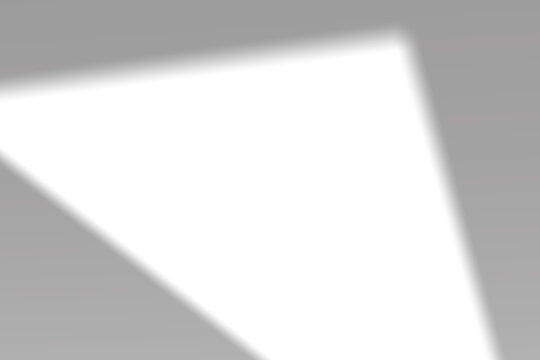 Realistic window shadow overlay effect on transparent background. Falling window shadow blur shadows on white wall. White and black to overlay on photo or layout.