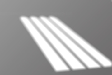 Realistic window shadow overlay effect on transparent background. Falling window shadow blur shadows on white wall. White and black to overlay on photo or layout.