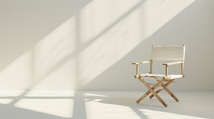 Serene Elegance: A White Chair in a White Room