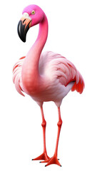 Fototapeta premium PNG Flamingo cartoon animal bird.