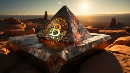 Bitcoin Pyramid in the Desert
