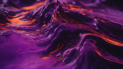 Visuals of liquid magma in deep tones of amethyst purple, pulsating and pulsing against a plain background with subtle lighting, capturing the essence of passion and vitality ULTRA HD 8K