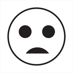  Happy face emoji vector icon. Face smile icon positive neutral.  Black color and simple solid, Symbol, vector  illustration.