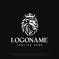 Elegant logo with lion design

