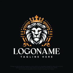 Elegant logo with lion design
