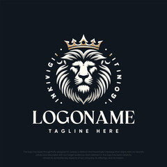 Elegant logo with lion design
