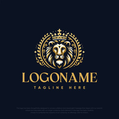 Elegant logo with lion design
