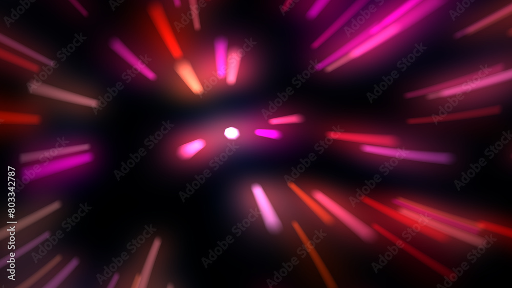 Wall mural abstract colored background imitating speed dialing in space