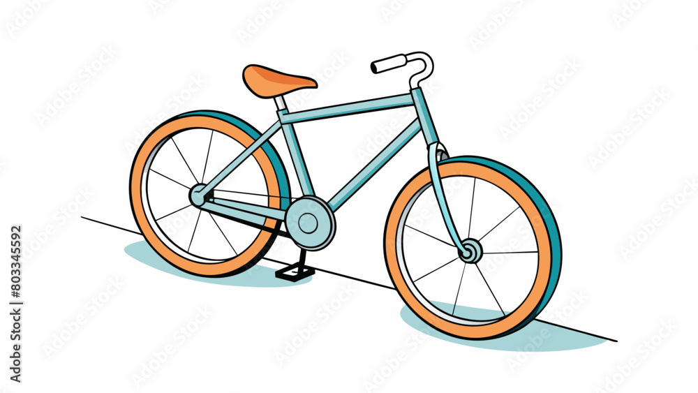 Poster a bicycle resting against a wall its wheels spinning effortlessly as the wind pushes against it. it 