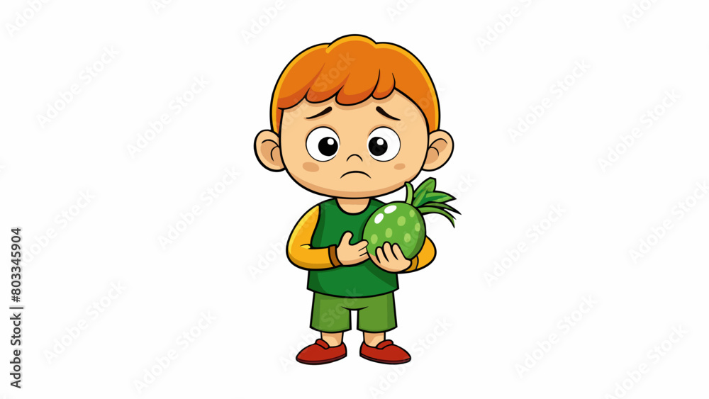 Poster A child assumes that all vegetables taste bad because they had a negative experience with one type of vegetable. This assumption is based on the. Cartoon Vector