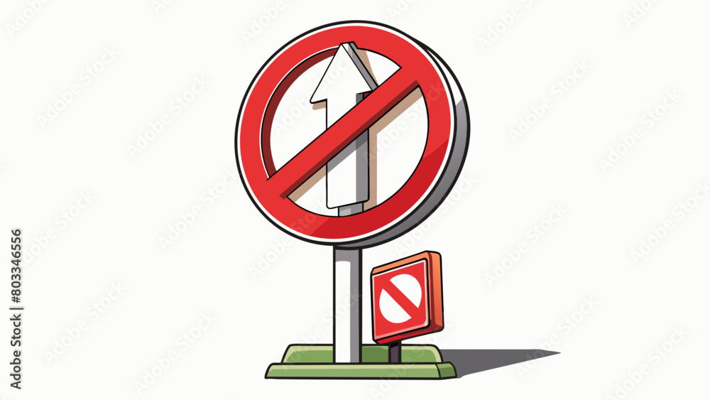Poster a do not enter sign at the entrance of a oneway street indicating that drivers should not turn or en