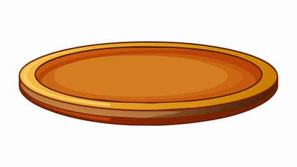 A disk can also refer to a round flat piece of pottery used for eating or displaying food. It has a smooth glazed surface and can be found in. Cartoon Vector