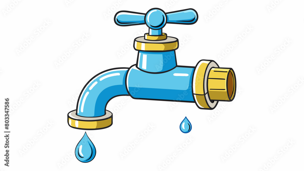 Poster A leaky faucet Similar to a dripping faucet that can slowly add up to create a big mess debt can start small but can quickly accumulate and become. Cartoon Vector