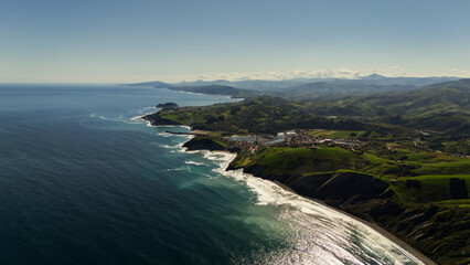 view from the top of the hill
