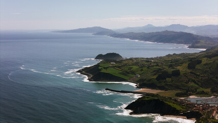 view of the sea and mountains