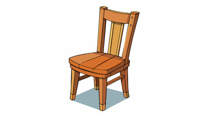 An old wooden chair with wobbly legs no longer able to support weight without the risk of collapsing.. Cartoon Vector