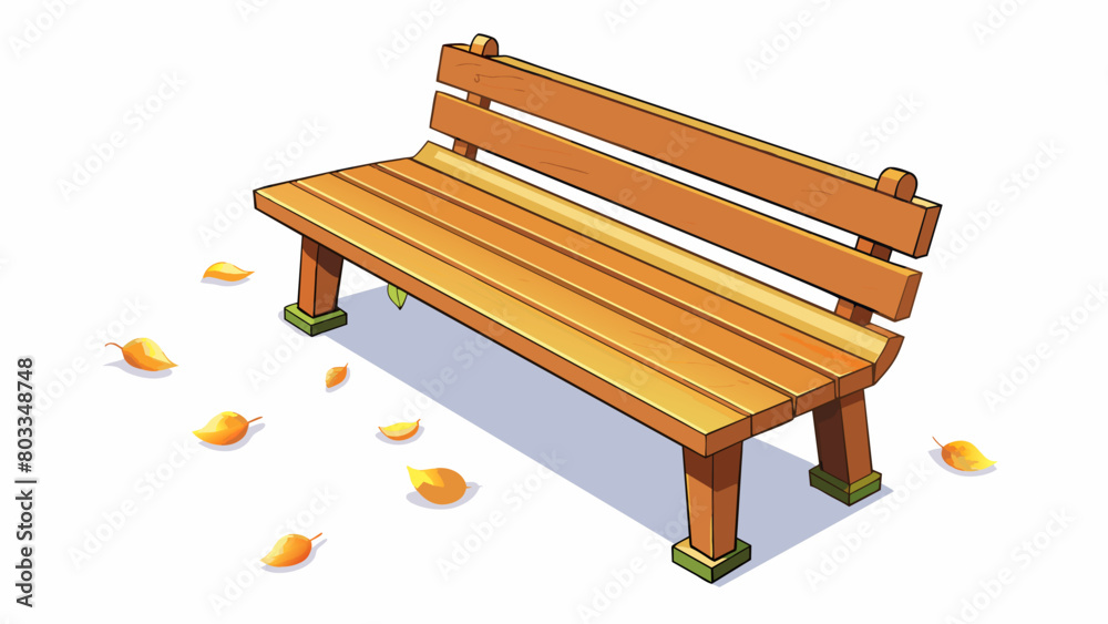 Poster a park bench that is usually occupied by families and joggers is now vacant the only sign of life be
