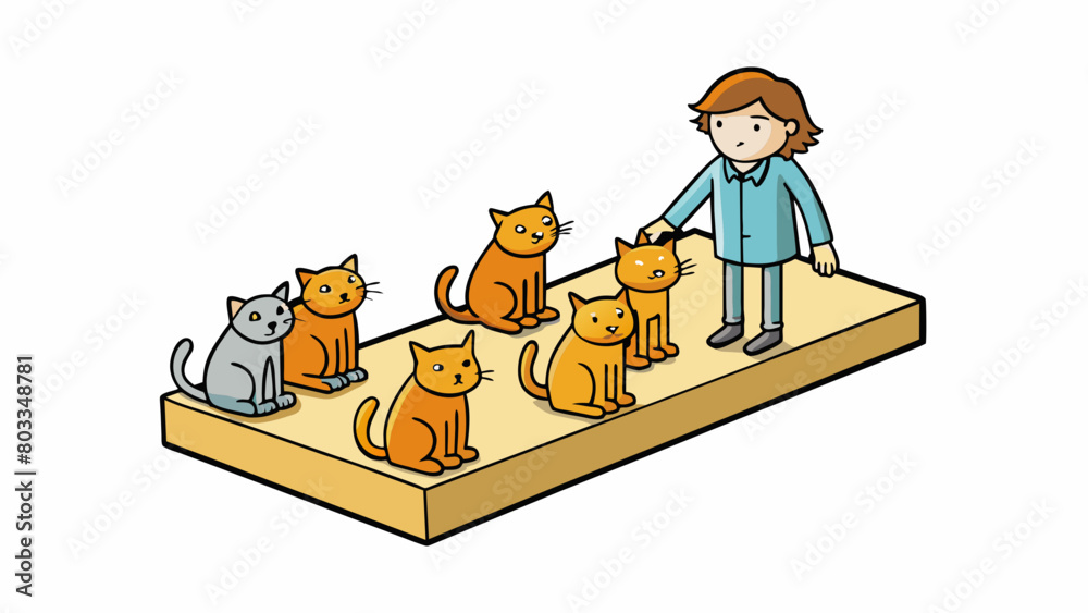 Poster a person assumes that all cats are independent creatures who prefer to be left alone. this assumptio