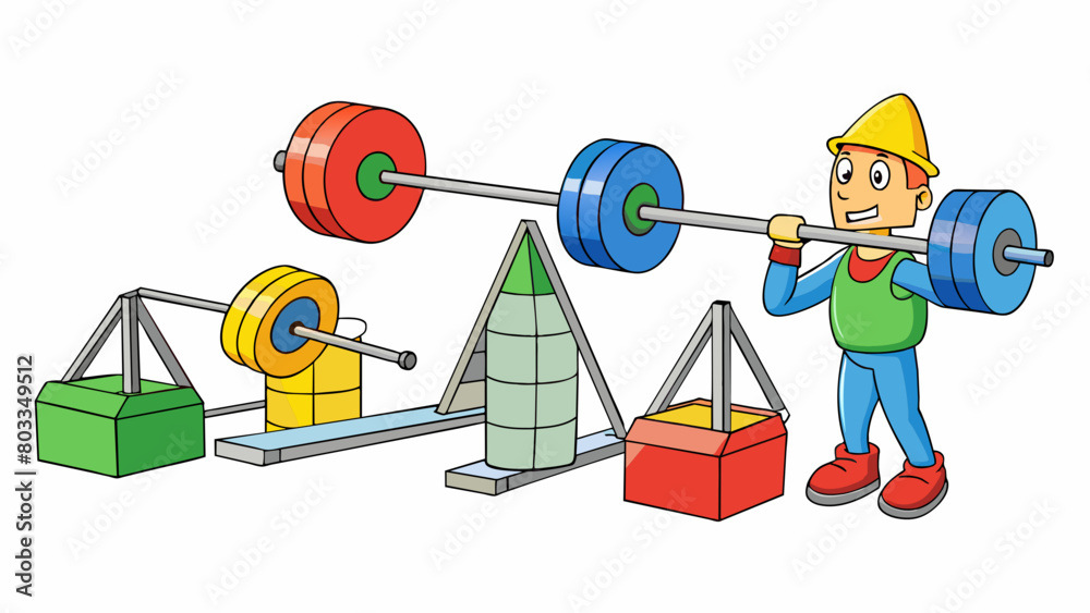 Poster A series of brightlycolored diagrams depicting the proper lifting techniques for heavy objects. These visuals are used in a safety training on proper. Cartoon Vector