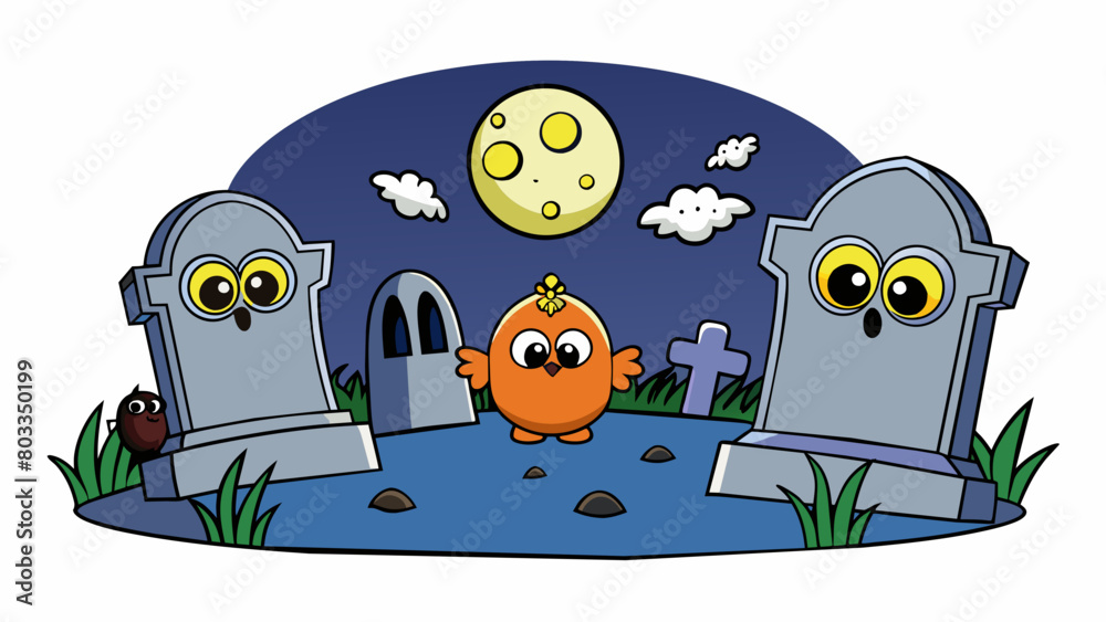 Poster as the clock struck twelve the graveyard came alive with the gentle rustling of leaves and the eerie