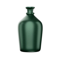 metallic textured 3d bottle jug container, transparent background