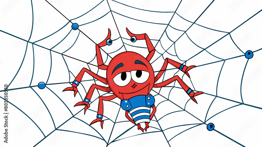 Poster A tangled web Politics can be likened to a tangled web of relationships and alliances. Just like how a spiders web is intricately woven and connected. Cartoon Vector