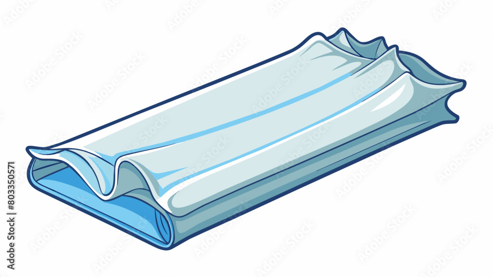 Aufkleber A thin delicate tissue paper with a semitranslucent quality ideal for wrapping fragile items.. Cartoon Vector