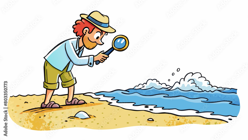 Poster at the edge of the ocean the poet stood foot in the sand searching for the perfect words to capture 