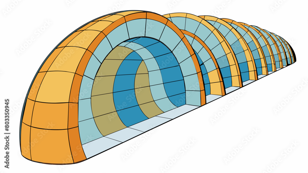 Aufkleber A week is like a tunnel with seven sections representing each day. Some sections may be dark and difficult to navigate but there is always a light at. Cartoon Vector