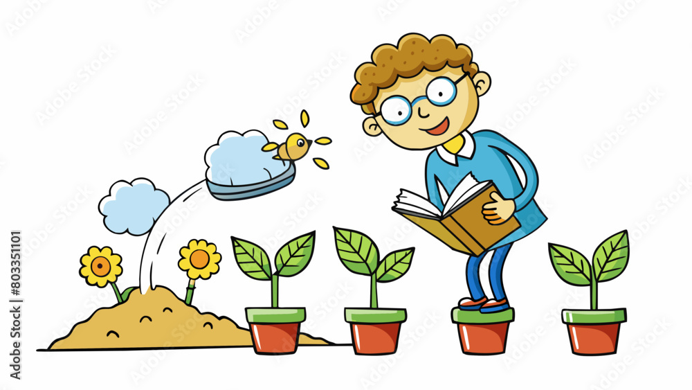 Poster a writer is like a gardener planting seeds of imagination and watering them with their words watchin