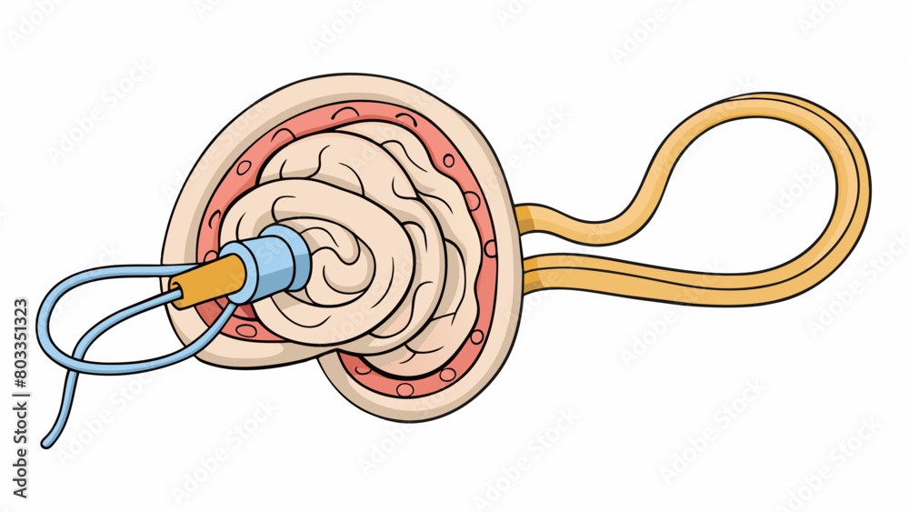 Poster finally the fifth illustration shows the auditory nerve a bundle of nerve fibers that carry the elec