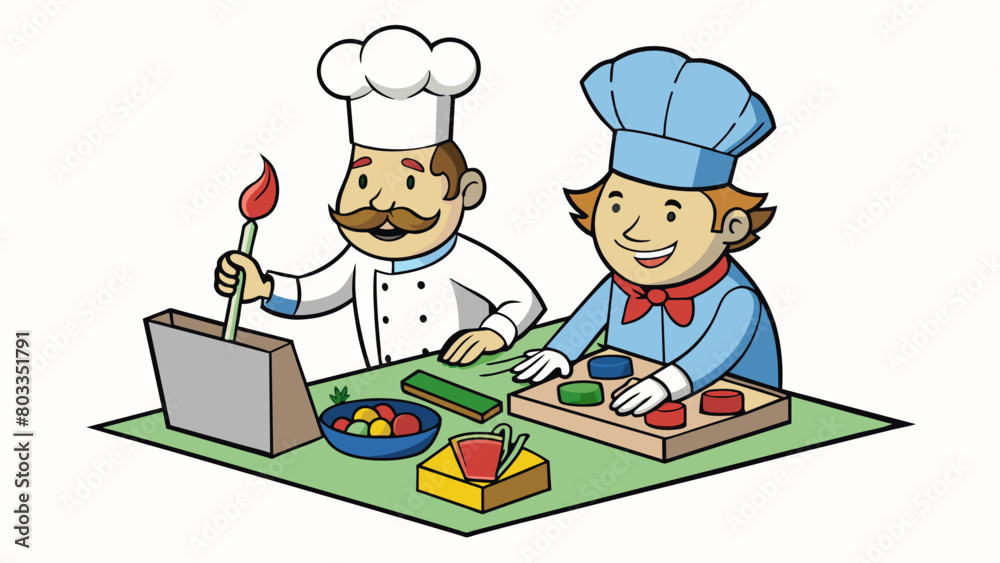 Poster Like a chef a historian carefully selects and combines different ingredients to create a satisfying and wellbalanced historical analysis. They know. Cartoon Vector