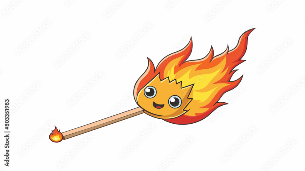 Poster placing a lit match near a combustible material causes a bright flame to ignite and spread quickly d