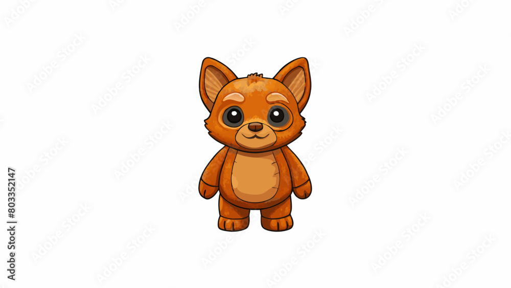 Poster sculpted figurine this figurine is a small animal handsculpted from terracotta clay. it has a matte 