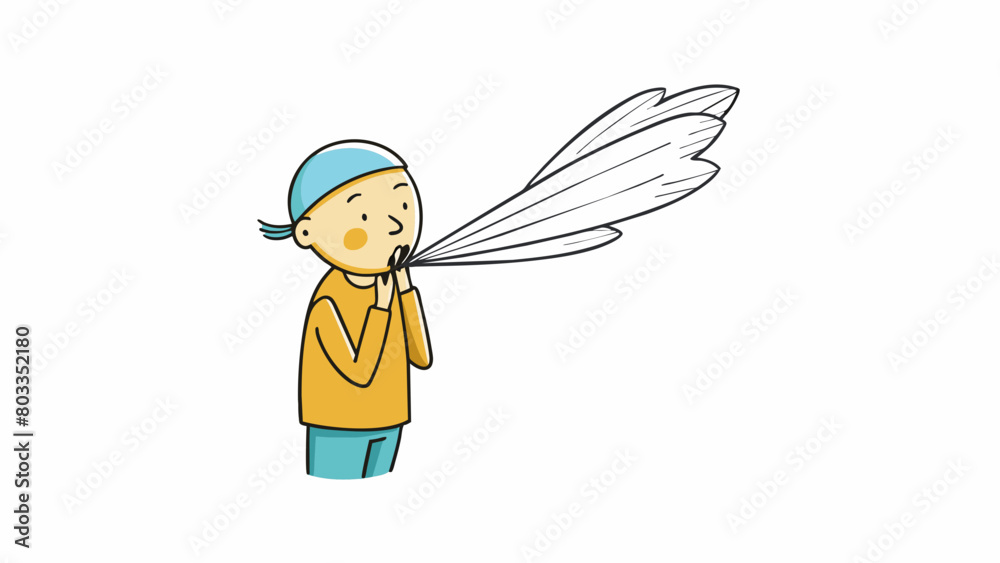 Poster slowly exhaling i watched my breath float through the air like a delicate white feather dissipating 
