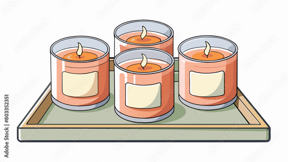 Poster the bonus is a set of beautifully scented candles each in their own glass jar with a simple yet eleg