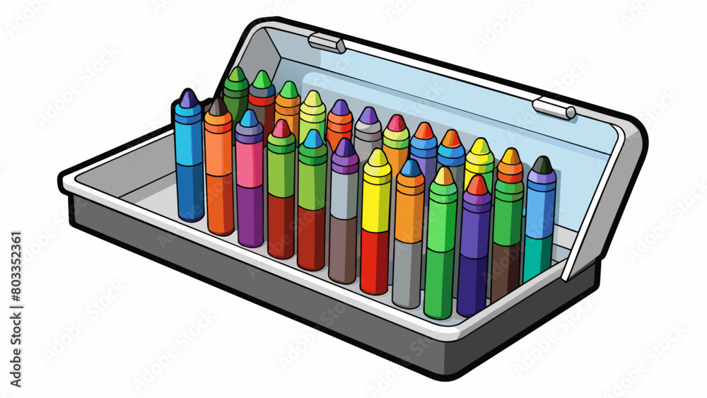 Sticker the bonus is a set of colorful highquality markers that come in a sleek and sy case. the markers the