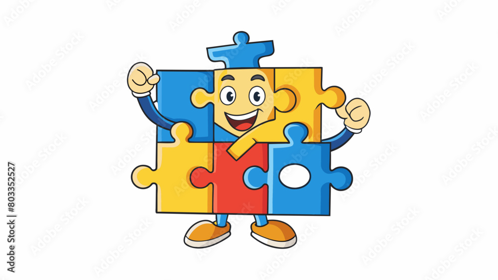 Poster the feeling of accomplishment and pride as you complete a challenging puzzle with all the pieces fin