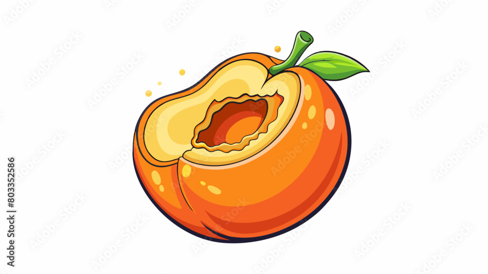 Poster the first bite of a perfectly ripe and juicy peach the sweet and tangy flavor exploding on your tast